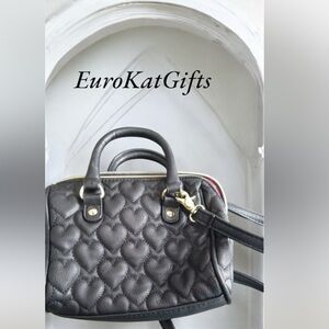 Betsey Johnson Crossbody Satchel Shoulder Purse Bag Strap detaches H7"xW8"